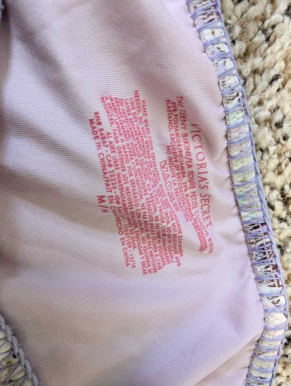Victoria's Secret Lilac Knit Bikini Bottoms